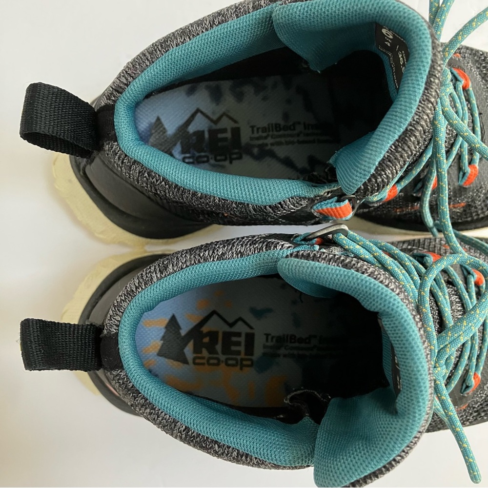 REI Co-op + Outdoor Afro Flash Hiking Boots Women's Size 6 Waterproof Gray Blue - Picture 6 of 9